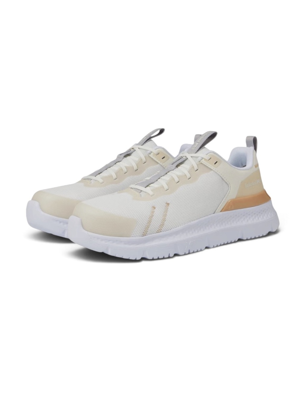 Timberline Pro Serta comp toe athletic work shoe tan, white size 7 Medium NWOB